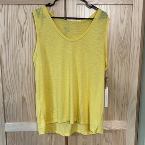 NWT Caslon Yellow Tank Top size 1X